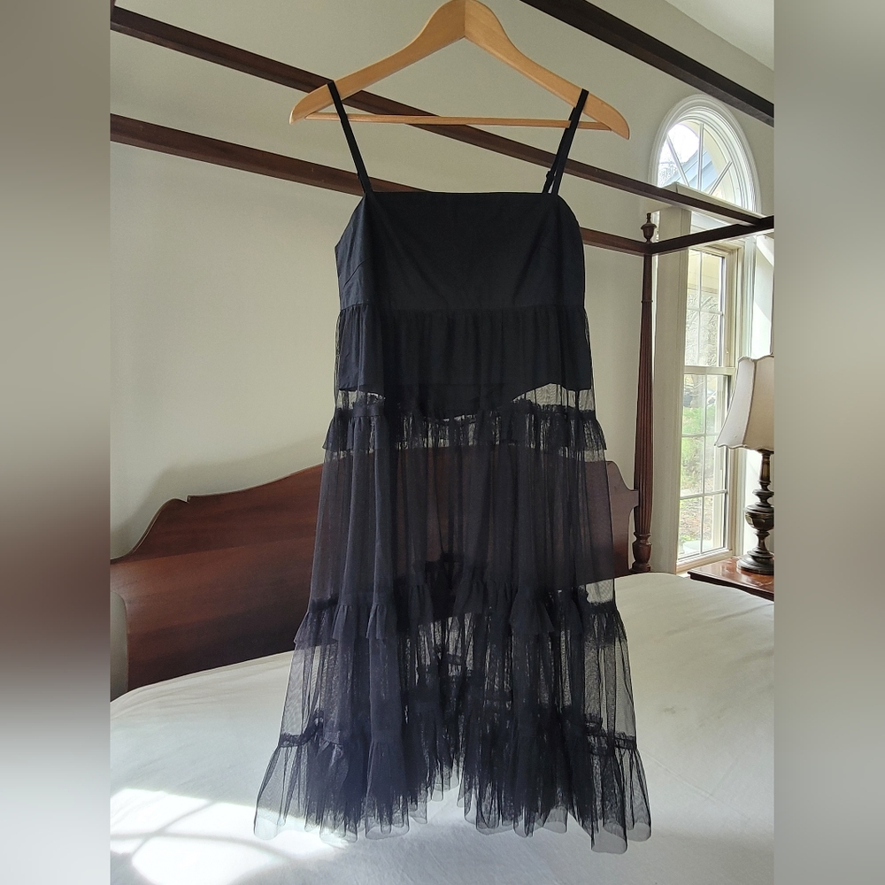 anthropologie tulle tunic